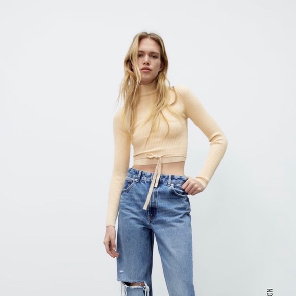 Zara Open Back Knit Sweater Size S NWT - Picture 9 of 9